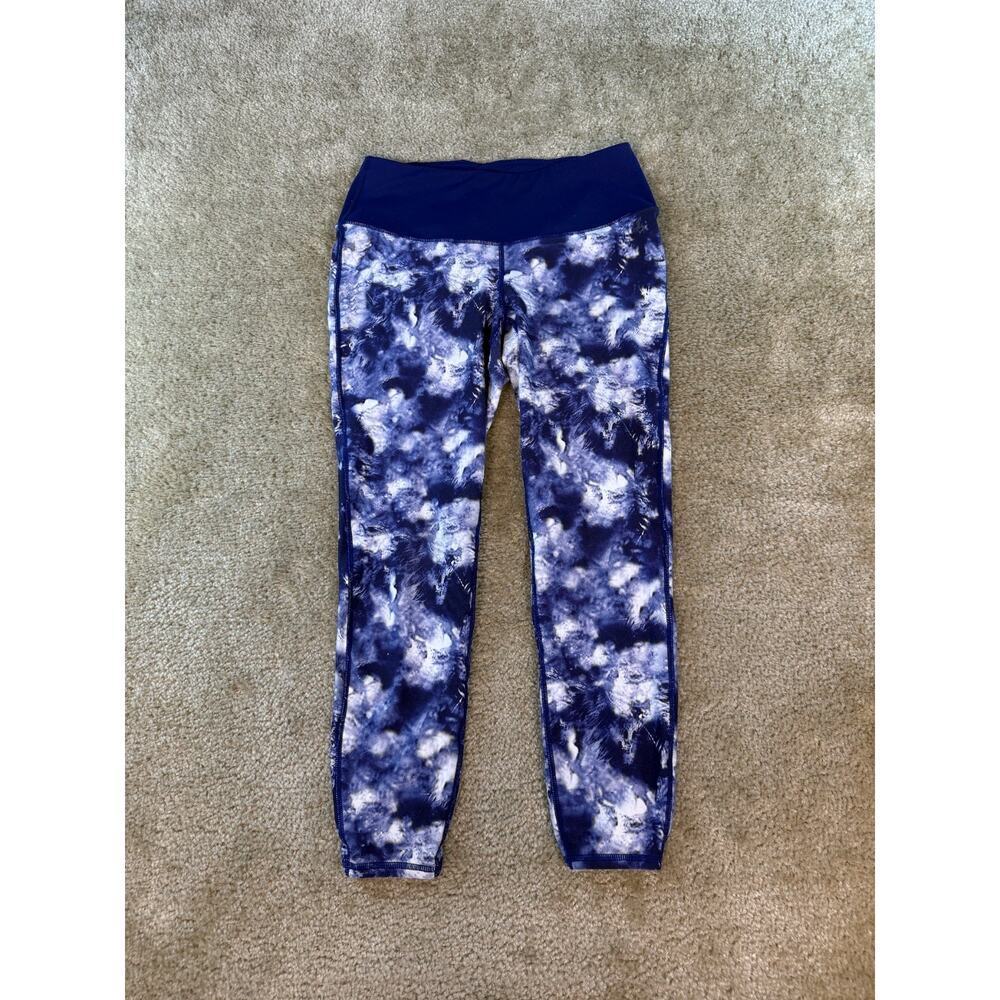 Torrid Active Women’s 00 Blue Water Patterned Leggings Ankle D267
